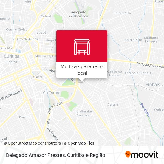 Delegado Amazor Prestes mapa