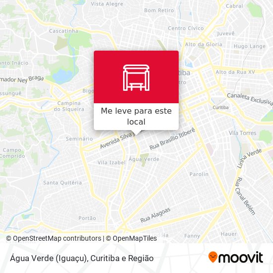 Água Verde (Iguaçu) mapa
