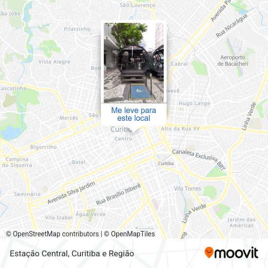 Estação Central mapa