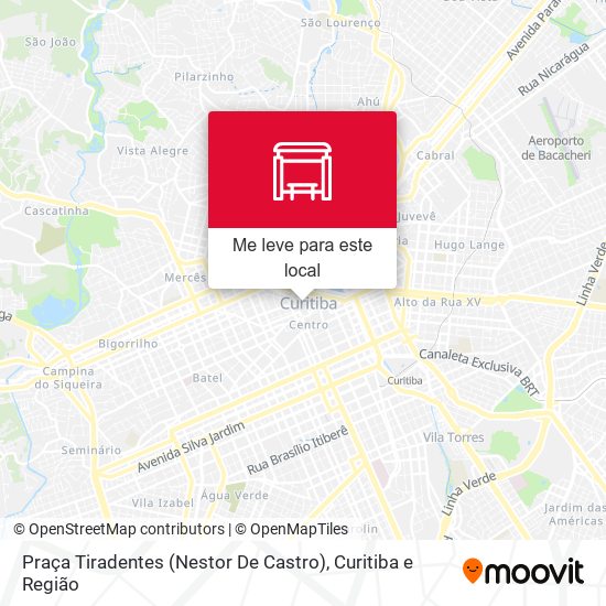 Praça Tiradentes (Nestor De Castro) mapa