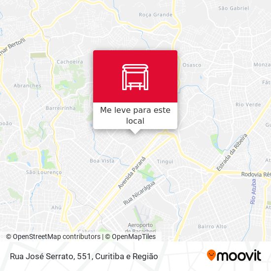 Rua José Serrato, 551 mapa