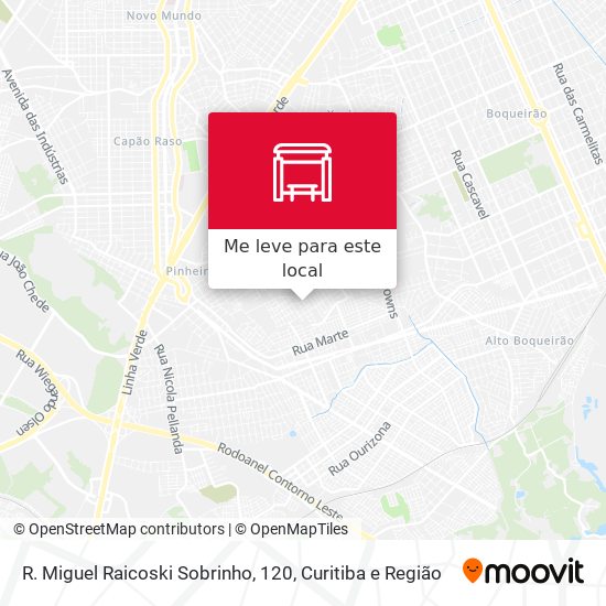 R. Miguel Raicoski Sobrinho, 120 mapa