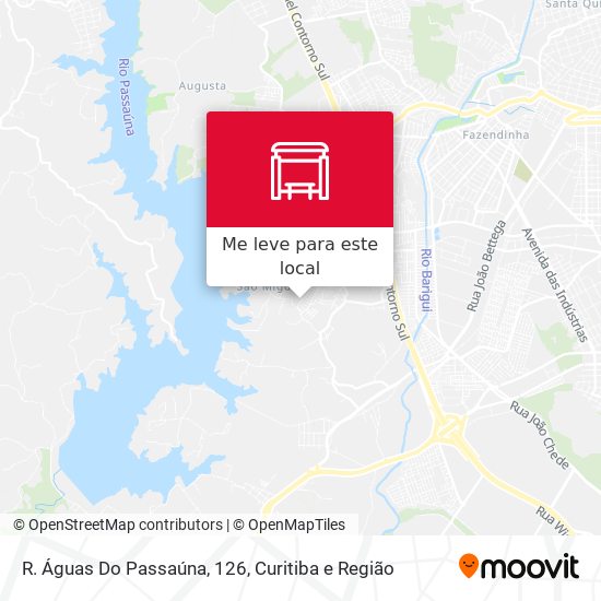 R. Águas Do Passaúna, 126 mapa