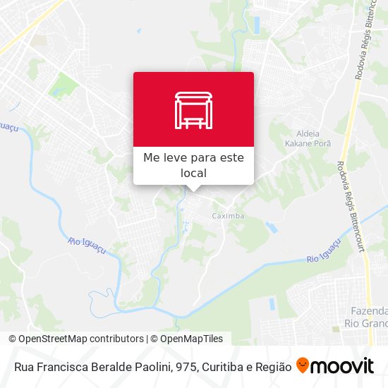 Rua Francisca Beralde Paolini, 975 mapa