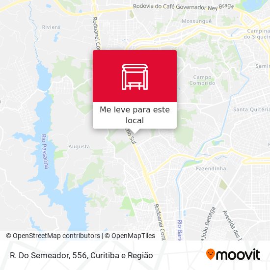 R. Do Semeador, 556 mapa