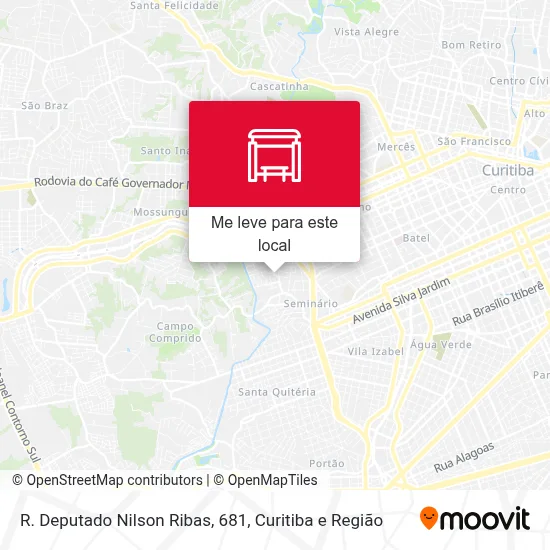 R. Deputado Nilson Ribas, 681 mapa