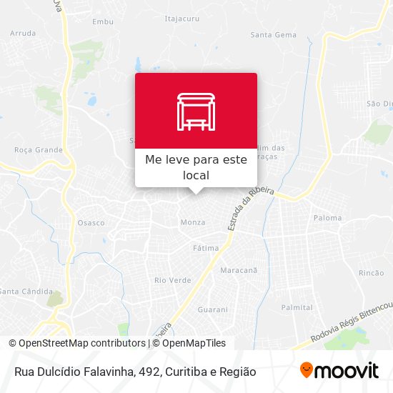Rua Dulcídio Falavinha, 492 mapa