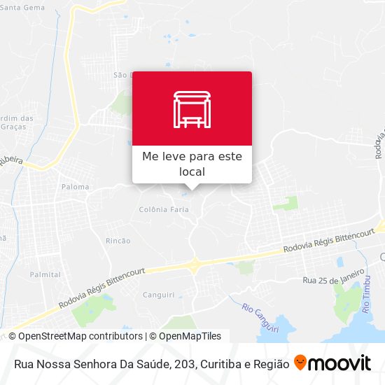 Rua Nossa Senhora Da Saúde, 203 mapa