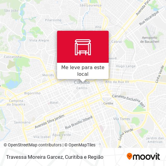 Travessa Moreira Garcez mapa