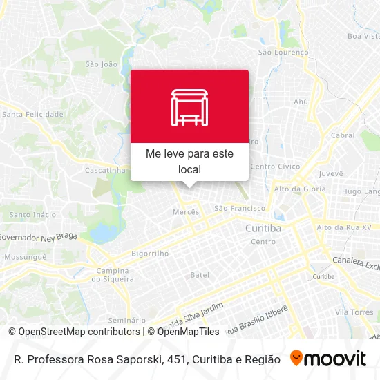 R. Professora Rosa Saporski, 451 mapa