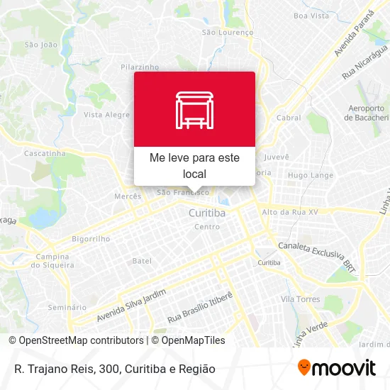 R. Trajano Reis, 300 mapa