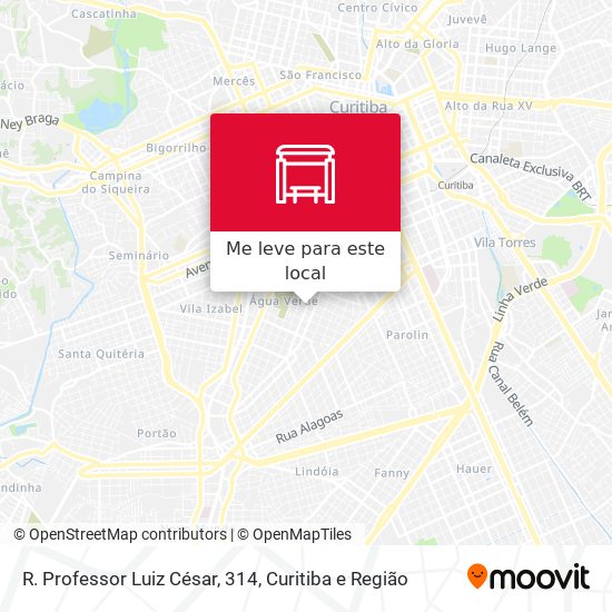 R. Professor Luiz César, 314 mapa