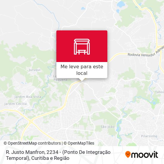 R. Justo Manfron, 2234 -  (Ponto De Integração Temporal) mapa