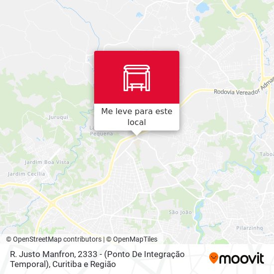 R. Justo Manfron, 2333 - (Ponto De Integração Temporal) mapa