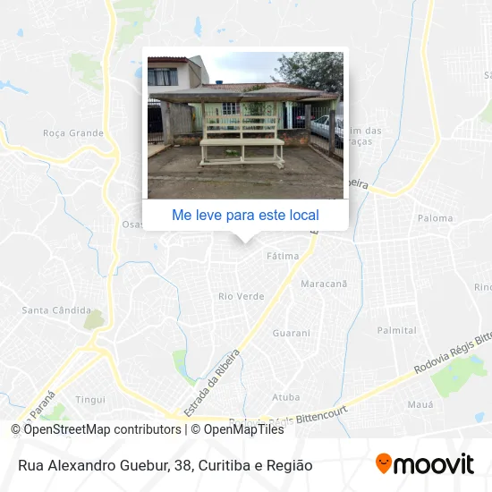 Rua Alexandro Guebur, 38 mapa