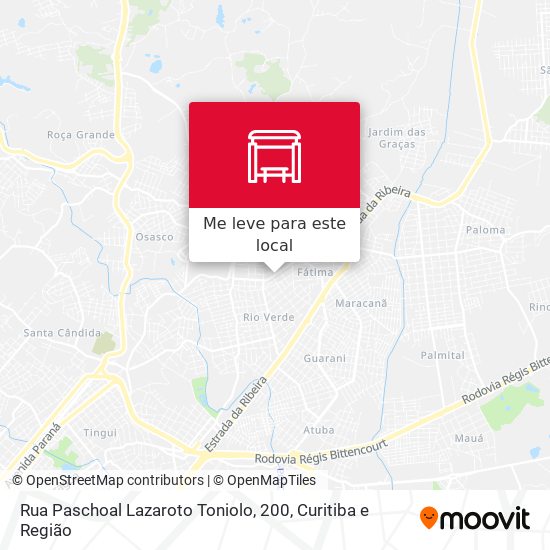 Rua Paschoal Lazaroto Toniolo, 200 mapa