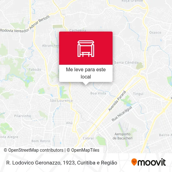 R. Lodovico Geronazzo, 1923 mapa