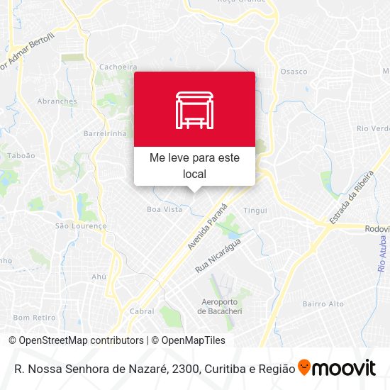 R. Nossa Senhora de Nazaré, 2300 mapa