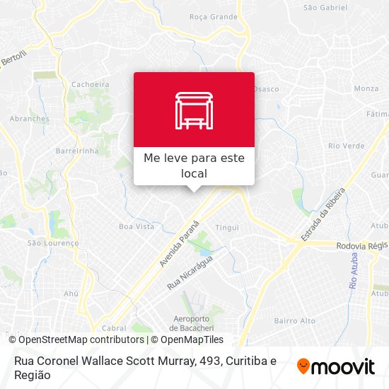 Rua Coronel Wallace Scott Murray, 493 mapa