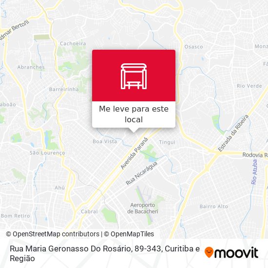 Rua Maria Geronasso Do Rosário, 89-343 mapa