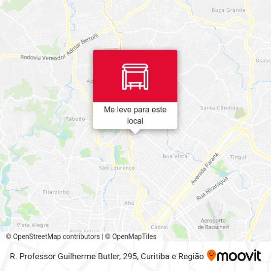 R. Professor Guilherme Butler, 295 mapa