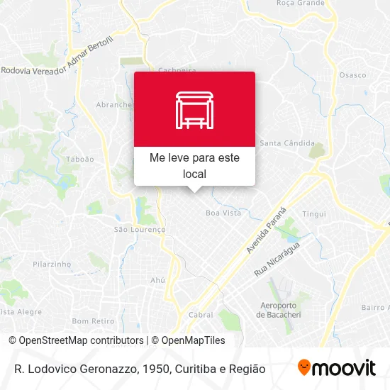 R. Lodovico Geronazzo, 1950 mapa