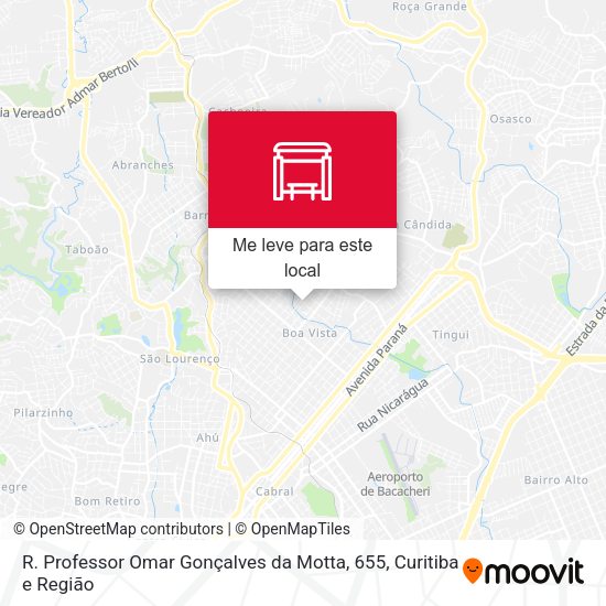 R. Professor Omar Gonçalves da Motta, 655 mapa