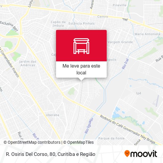 R. Osiris Del Corso, 80 mapa