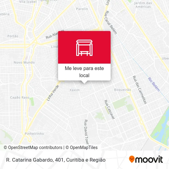 R. Catarina Gabardo, 401 mapa