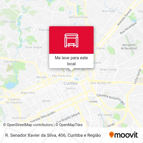 R. Senador Xavier da Silva, 406 mapa