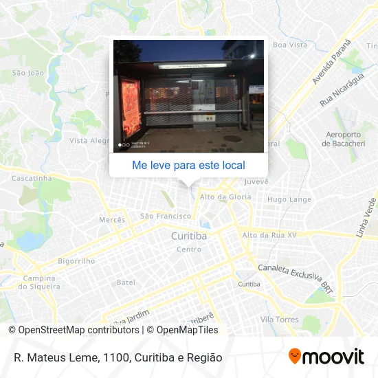 R. Mateus Leme, 1100 mapa