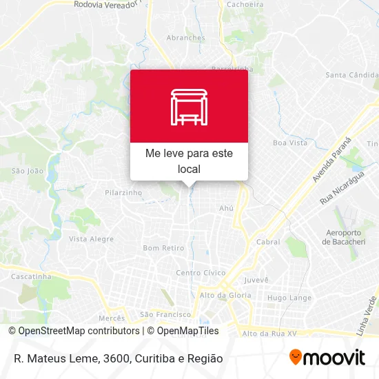 R. Mateus Leme, 3600 mapa