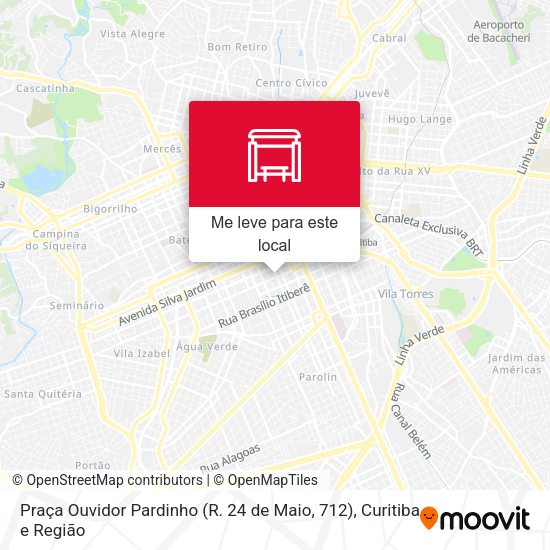 Praça Ouvidor Pardinho (R. 24 de Maio, 712) mapa
