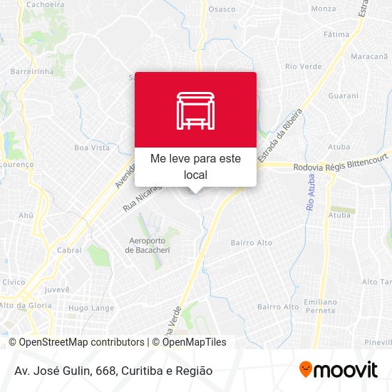 Av. José Gulin, 668 mapa