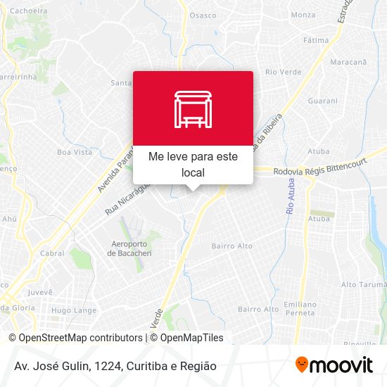 Av. José Gulin, 1224 mapa