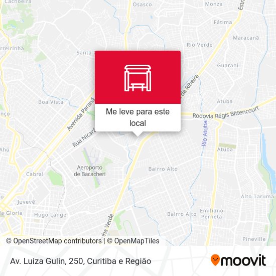 Av. Luiza Gulin, 250 mapa