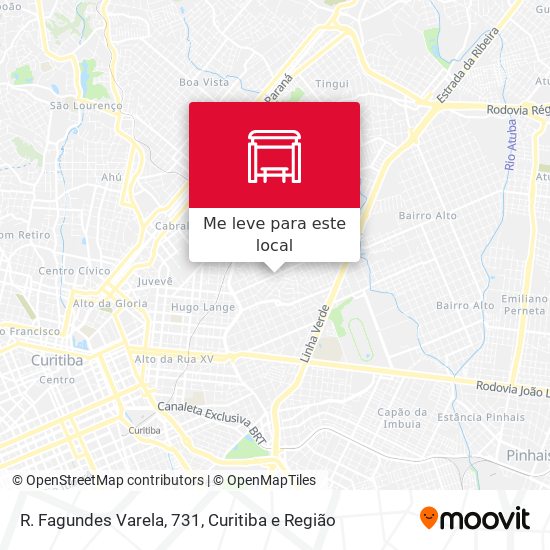 R. Fagundes Varela, 731 mapa