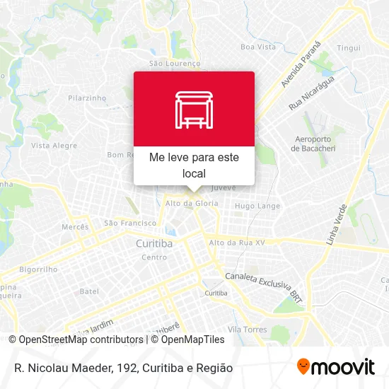 R. Nicolau Maeder, 192 mapa