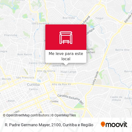 R. Padre Germano Mayer, 2100 mapa