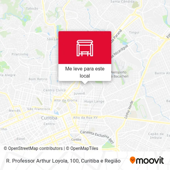 R. Professor Arthur Loyola, 100 mapa