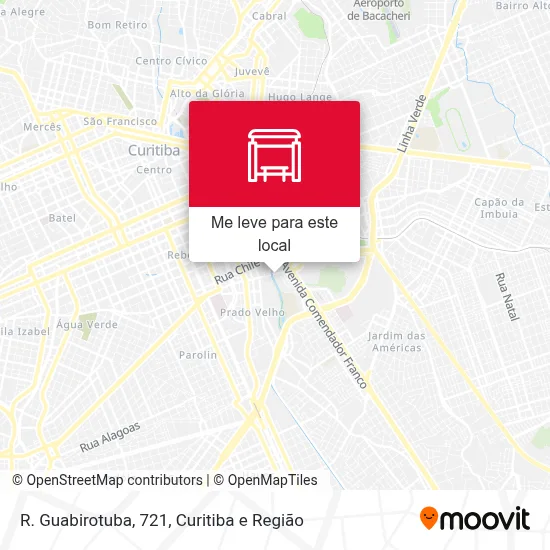 R. Guabirotuba, 721 mapa