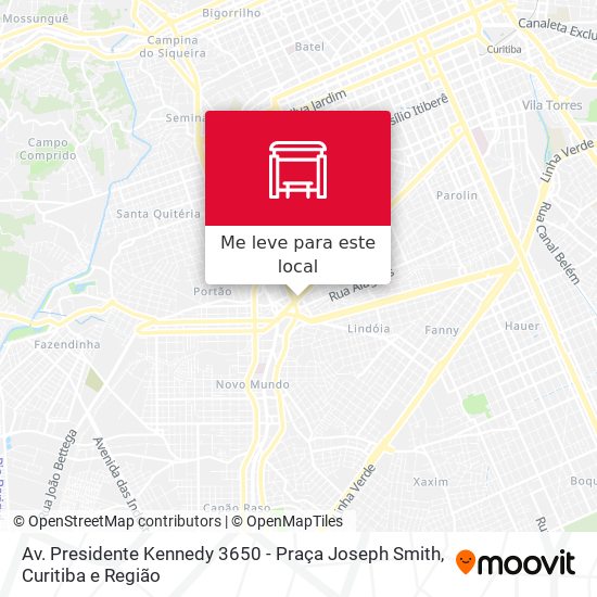 Av. Presidente Kennedy 3650 - Praça Joseph Smith mapa