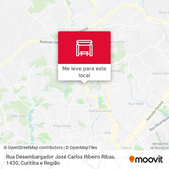 Rua Desembargador José Carlos Ribeiro Ribas, 1430 mapa