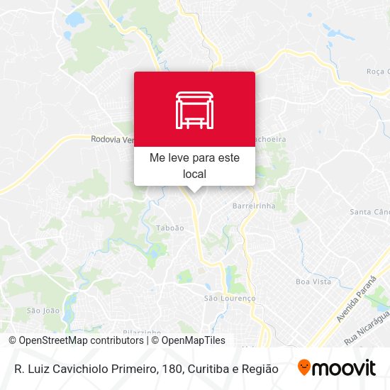 R. Luiz Cavichiolo Primeiro, 180 mapa