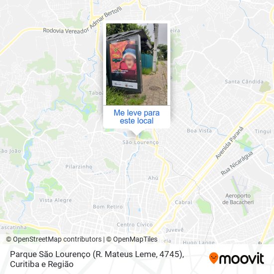 Parque São Lourenço (R. Mateus Leme, 4745) mapa