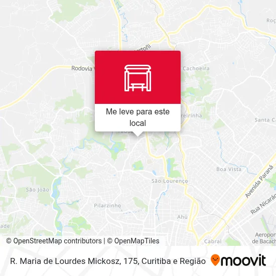 R. Maria de Lourdes Mickosz, 175 mapa