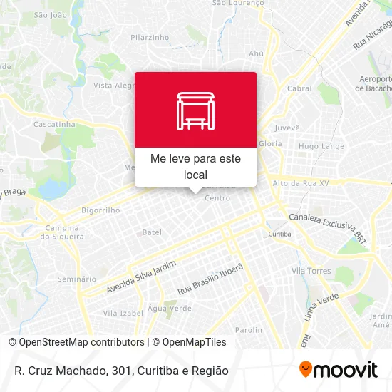 R. Cruz Machado, 301 mapa