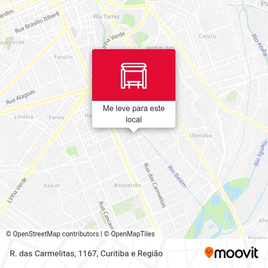 R. das Carmelitas, 1167 mapa