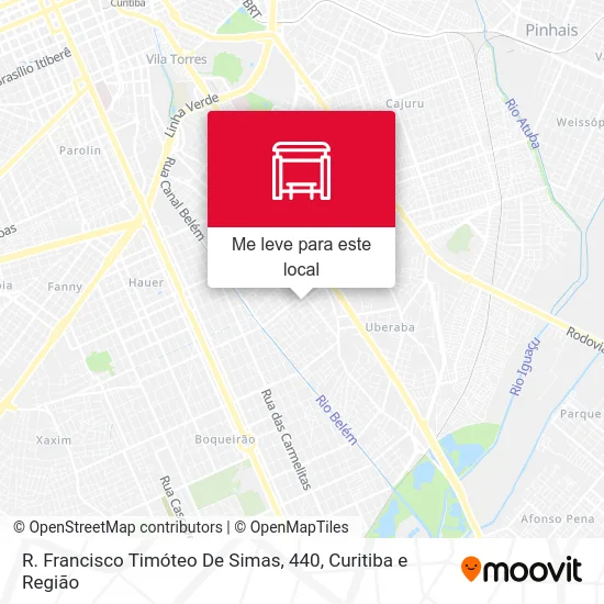 R. Francisco Timóteo De Simas, 440 mapa