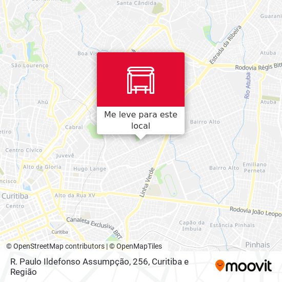 R. Paulo Ildefonso Assumpção, 256 mapa